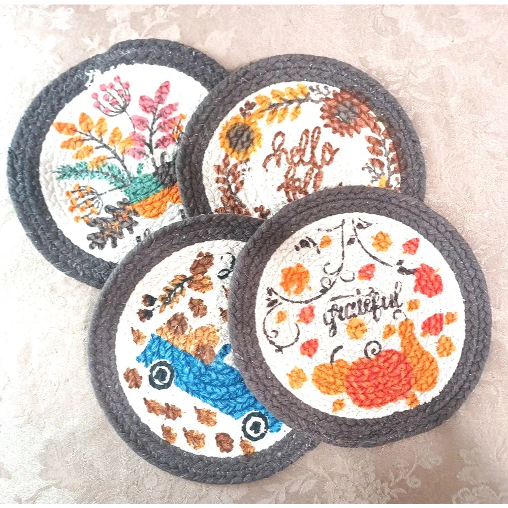 4 VTG Fall Autumn Harvest, Thankful, Hello 9